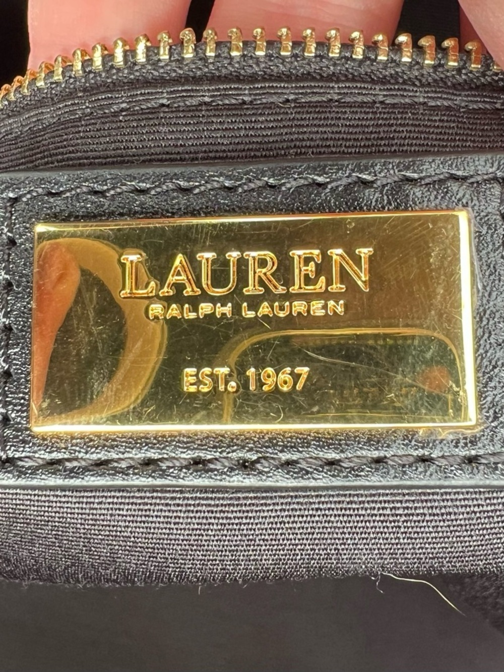 Ralph Lauren Leather Large Tyler Tote Black - Picture 8 of 12